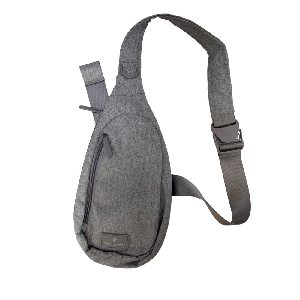 Vera Bradley ReActive Mini Sling Backpack Heather Gray Recycled Crossbody Bag